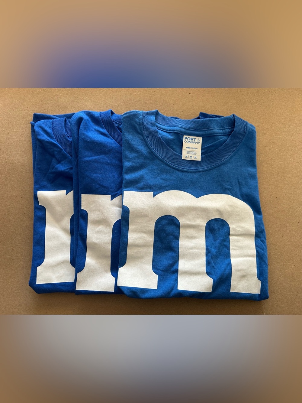 Kids Blue Graphic T-Shirt with White Print Bundle